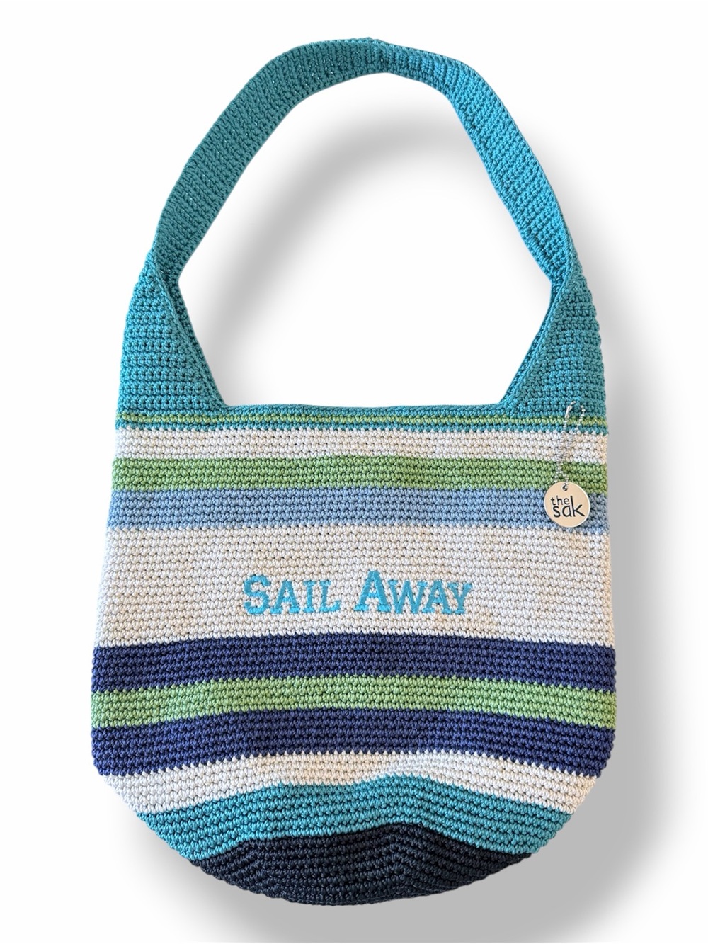 The Sak Limited Edition Bali Beach Life shoulder sachel bag hand crocheted, NEW